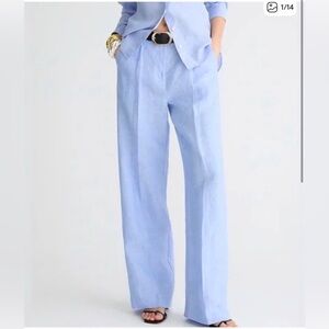 NWT - Jcrew Wide Leg Linen Trouser